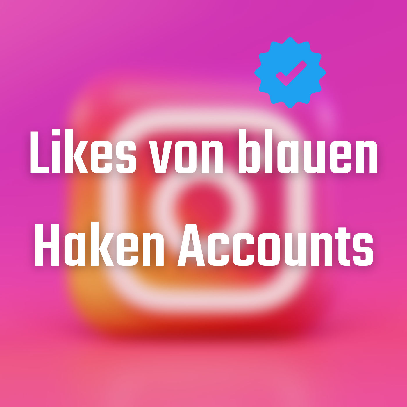 Instagram Likes (mit Blauen Haken)